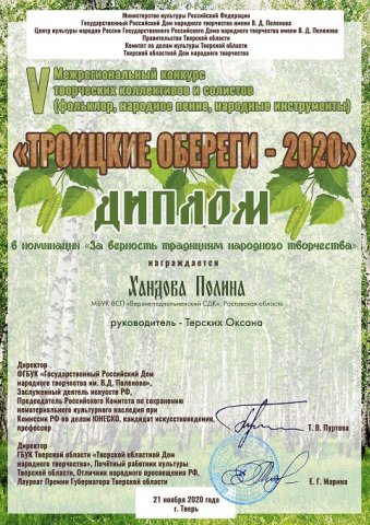 Наши достижения 2020 года
